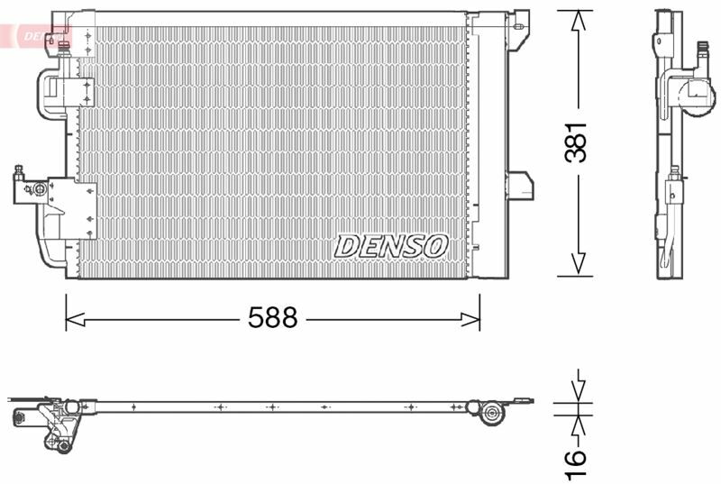 CONDENSER. AİR CONDİTİONİNG OPEL ASTRA G 98-09