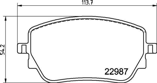 DİSK FREN BALATASI ARKA MERCEDES A160 1.3 06/18 MERCEDES A180 1.5D 03/18