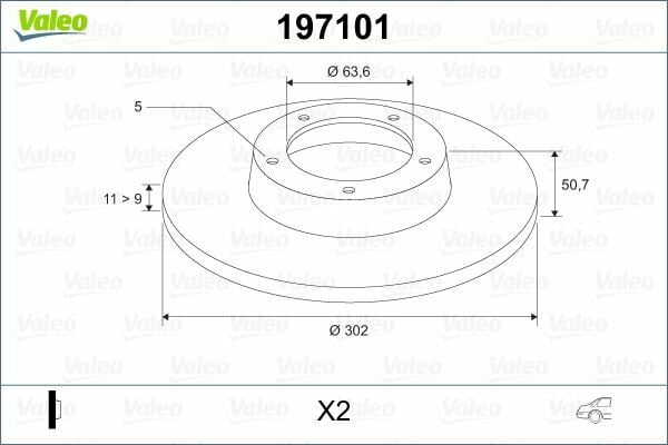ARKA FREN DISK AYNASI MONDEO IV S MAX GALAXY 07 14 KUGA I 08 12 / EVOQUE 12-18 302mm