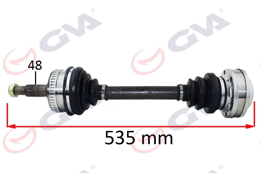 KOMPLE AKS SOL/SAĞ MERCEDES VITO 108 D 97-03 ABS Lİ 48DİŞ 535mm