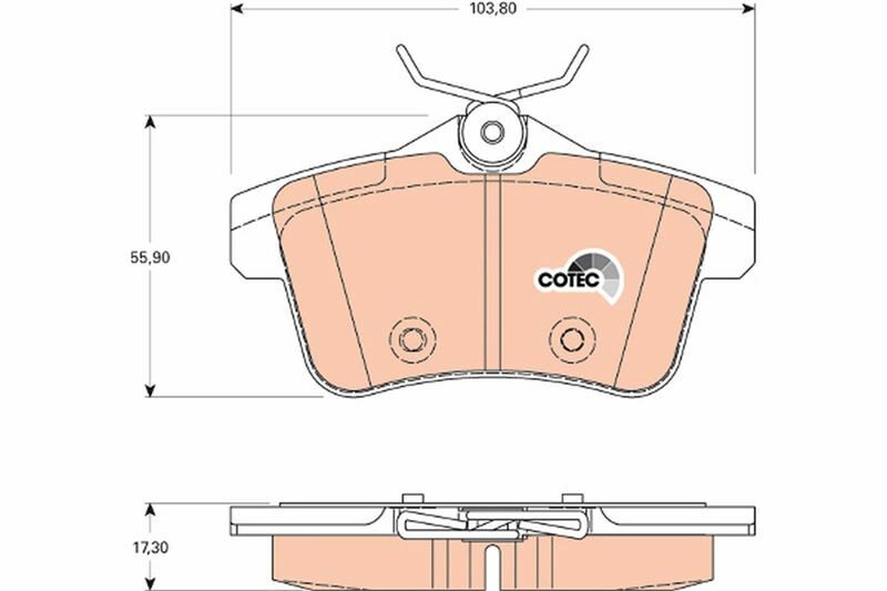 ARKA FREN BALATASI PEUGEOT P3008 09 16 P5008 09 17 P508 10 18 P308 GTI-RZC 10 14 CITROEN C4 09 16 DS4-DS5 11 15