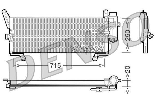 CONDENSER. AİR CONDİTİONİNG FIAT PUNTO 93-00