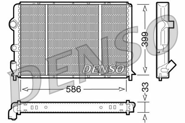 RADİATOR. ENGİNE COOLİNG RENAULT MEGANE I 96-03