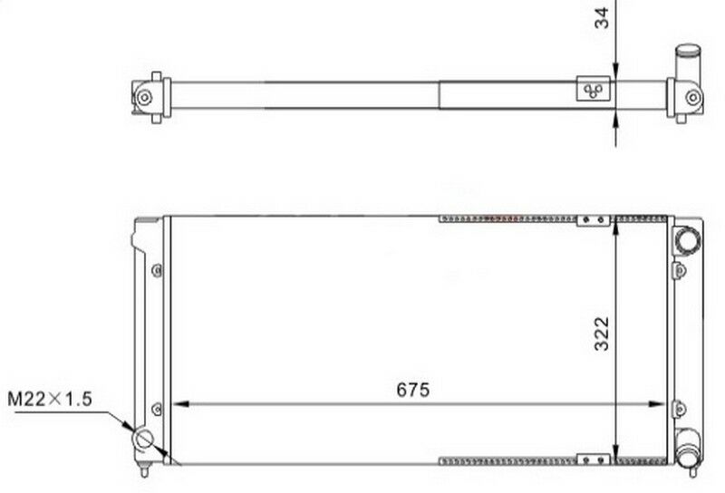 RADYATOR MECHANİCAL MT 675 322 34 TOLEDO 91 640041