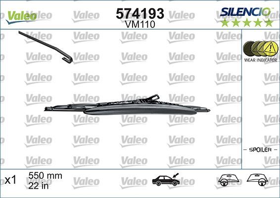 SİLECEK SILENCIO SPOİLERLİ 55 CM X1 VM110 ALFA BMW SWF 116606