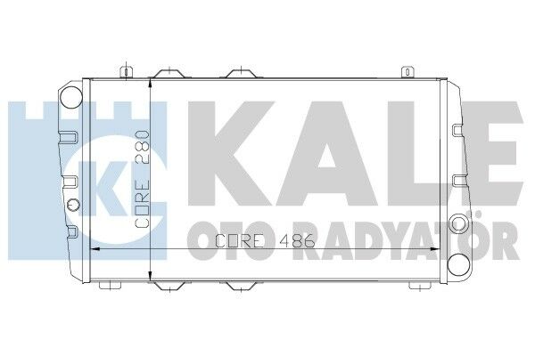 SU RADYATÖRÜ MEKANİK VERSİYONU KL354945 SKODA FAVORIT FELICIA I-II 135-135E-136 1.3 95 MT NAC 2 SIRA SIK BAKIR 486X280X40