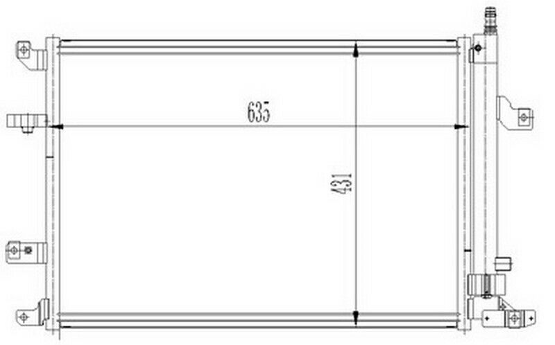 KLİMA KONDENSERİ VOLVO V70 2.4D-2.4İ 20V-2.4T 00 S60 S80 2.0T-2.3T-2.4İ 20V-2.4T 98 OTO.-MEK.