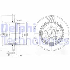 FREN DISKI ARKA MERCEDES W211 W212 S212 C218 C219 X204