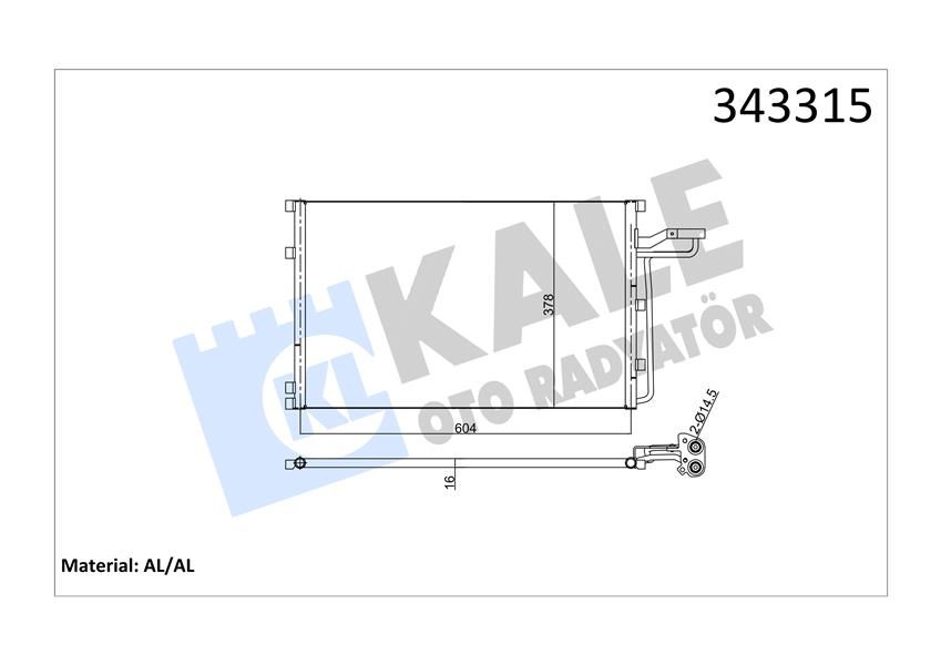 KLİMA KONDENSERİ VOLVO C30-C70 II CONVERTİBLE-S40 II-V50 AL-AL