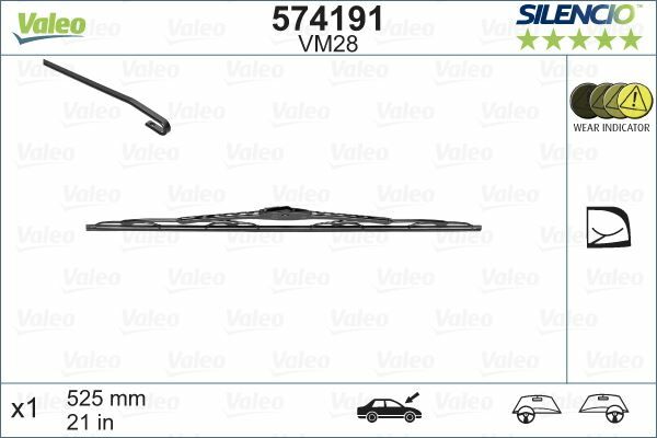 SİLECEK 52.5 cm x1 VM28 PASSAT V-AUDI A4