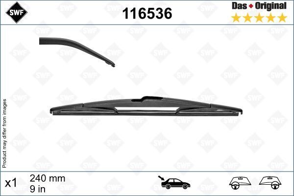 ARKA SİLECEK PEUGEOT P5008 16 RENAULT MEGANE IV-TALISMAN SWF X1 240 MM