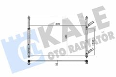KLİMA KONDENSERİ SUZUKI GRAND VITARA II AL/AL 614x426x16