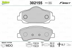 ÖN FREN BALATASI PEUGEOT P301 12 P308 13 CITROEN C-ELYSEE 12 C4 14 266mm