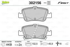 ARKA FREN BALATA TOYOTA AURIS. COROLLA 1.33L 1.6L 1NR-FE 1ZR-FAE NRE180 ZRE181 ZRE185 12- 1.4L 1ND-FTV D-4D NDE150 NDE180 07-