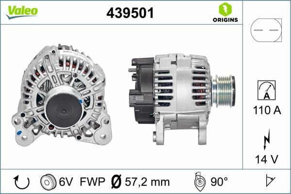 ALTERNATÖR VW EOS 3.2 07-08. JETTA S 2.0 12-15