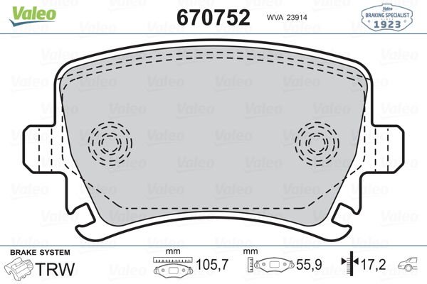 ARKA BALATA PASSAT-CC-CADDY-GOLF5-GOLF6-JETTA-A3-A6-LEON-OCTAVIA-SUPERB 04 GDB1622 FTE KIRMIZI KUTU