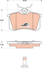 ARKA BALATA FLUENCE-MEGANE II-III-P207-P308-P307-PARTNER-BERLINGO-C2-C3-C4-CROSSLAND- BORA-PASSAT 97 GOLF IV-V-POLO 87x52.9x17