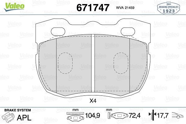ÖN BALATA LANDROVER RANGEROVER 2.5 2.5TD5 3.5 81-94 DEFENDER 2.5 2.5TD 90 98