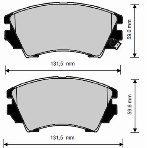 ÖN FREN BALATASI INSIGNIA A 08 17 MALIBU 12 SAAB 9.5 10 12 296 mm 16 İNÇ JANT