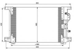 KLİMA BRAZİNG CONDENSER A/M 730X461X16 ACTROS 96- / ZETROS 08- 94336