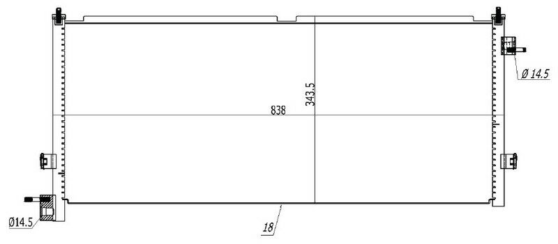 KLİMA KONDENSERİ VOLVO FH 12 93-02 FH 13 06 FH 16 93-02 NH 12 99 OTO.-MEK.