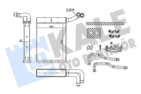 KALORİFER RADYATÖRÜ BRAZING CITROEN C5 04 08 PEUGEOT P407 04 10