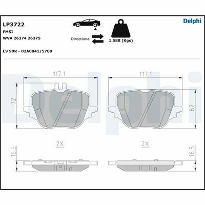 FREN BALATASI ARKA MERCEDES W206 S206 C254 W223 V223