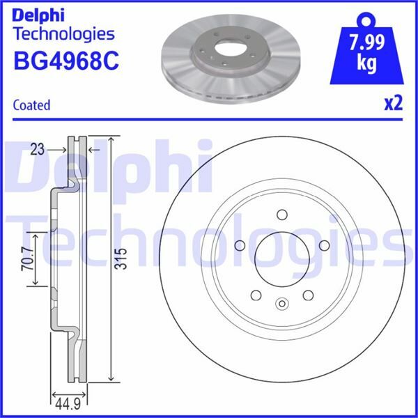 FREN DİSKİ ÇİFTLİ PAKET - BOYALI. DELİKLİ ARKA OPEL INSIGNIA 03/2017