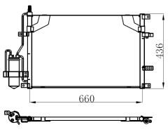 KLİMA KONDENSERİ VOLVO S60 00 S80 98 C70-V70 00