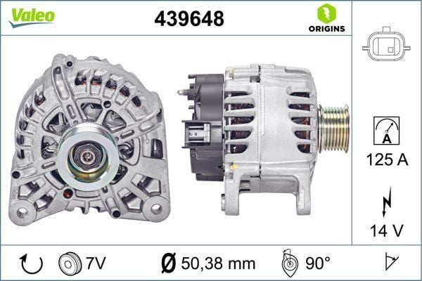 ALTERNATÖR RENAULTMEGANE III F9Q MOT. TG12C062