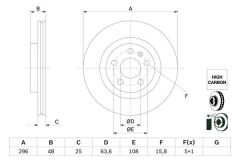 ARKA FREN DISK VOLVO XC40 536 2017/10
