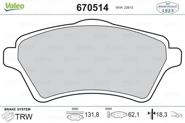 ÖN BALATA FREELANDER 1.8 16V 00 06 2.0TD4 00 06 2.5 V6 00 06 RANGEROVER 3.0TD6 02 12