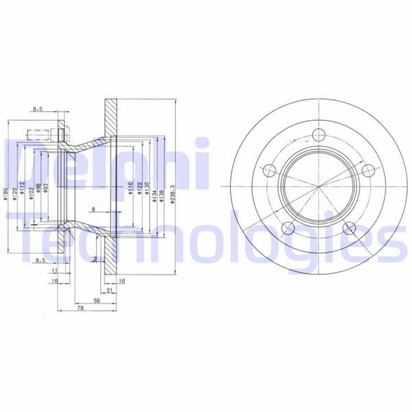 FREN DİSKİ ÇİFTLİ PAKET . DELİKSİZ ÖN MERCEDES MB100. MB80 1987 10/1995