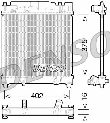 RADİATOR. ENGİNE COOLİNG TOYOTA IQ 09-15