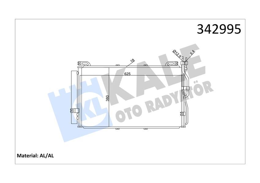 KLİMA KONDENSERİ HYUNDAI MATRIX AL-AL