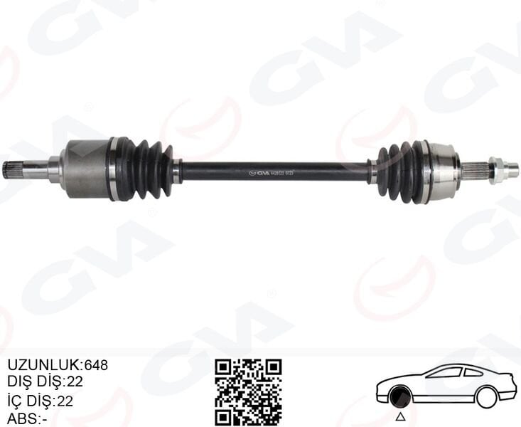 KOMPLE AKS SOL ON FIAT GRANDE PUNTO 199 1.2 MPI M-T 05-12