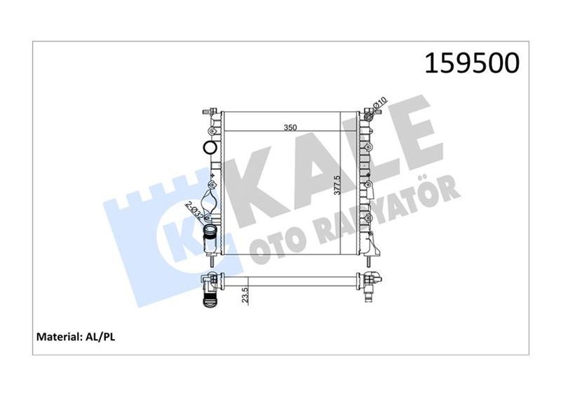 MOTOR SU RADYATÖRÜ RENAULT CLIO II 98 05 1.2 D7F