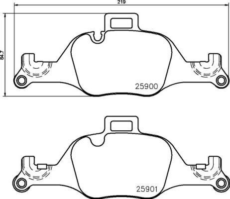 ÖN DİSK FREN BALATASI BMW 330D 3.0D 03/19 BMW 330İ 2.0 11/18 BMW 530D 3.0D 09/16