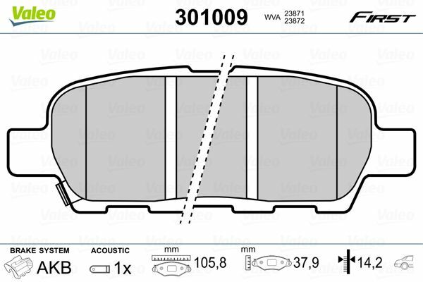 ARKA BALATA NISSAN XTRAIL 2.0-2.2DCI 01 INFINITI FX35 3.5 03 FX45 4.5 03 GRAND VİTARA 2.4 09 FTE KIRMIZI KUTU