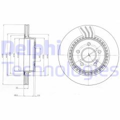 FREN DISKI ARKA MERCEDES W204 S204 C207 A207