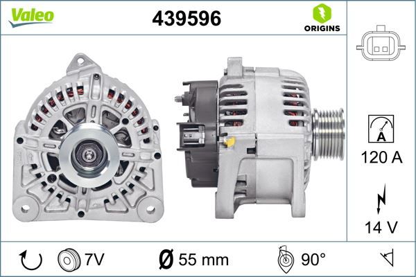ALTERNATÖR 14V 120A RENAULT CLIO III 05 MODUS 04 CLIO IV 12 1.2 16V D4F