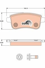 ARKA FREN BALATASI FLUENCE 09 MEGANE III 09 MEGANE IV 15 SCENIC III 09 CLIO V 19 CAPTUR II 20 1.0 TCE 1.2 TCE 1.3 TCE 1.5 DCI 1.6 SCE 440603734R