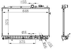 RADYATOR BRAZİNG AT 375X648X16 ELANTRA 1.5İ 90- 67014