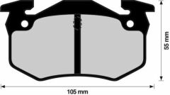 ARKA BALATA R9-R19-P106 96 P206 00 P306 97-01 MGN I-CLIO I-II -SAXO 96 XSARA 97 İNCE TİP