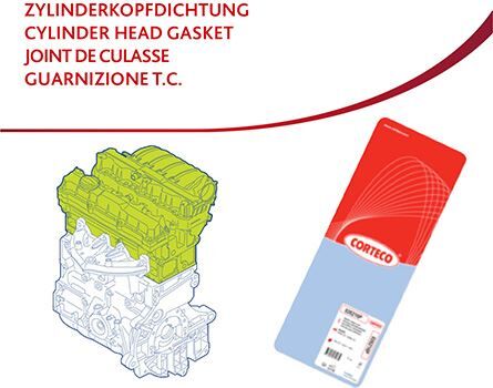 CONTA SİLİNDİR KAPAĞI GK CH BMW B57 MLS 1.45M Gasket. cylinder head