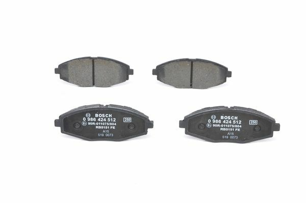 0986495224 ÖN BALATA KALOS 1.2-1.4-1.4 16V Sedan-1.4 16V 03/05 -MATIZ 0.8-1.0 03/05 -LANOS 1.4 0986TB2342 0986495224