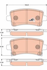 ARKA FREN BALATASI INSIGNIA A 08 17 SAAB 9.5 10 MALIBU 2.0D 2.4 12 16 İNÇ JANT