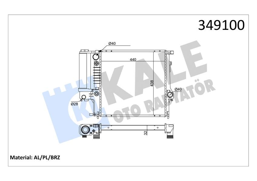 MOTOR SU RADYATORU BMW M40 E30 M50 M52 E36 OTOMATIK SANZ.