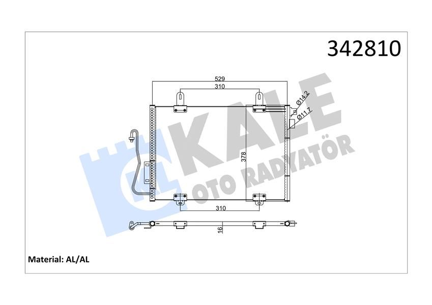 KLİMA KONDENSERİ CLIO II 1.1-1.2-1.4-1.6-1.9 16V 98