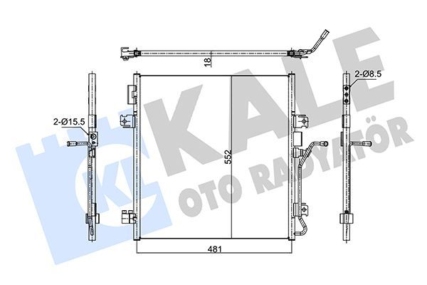 KONDENSER AL/AL DODGE NITRO
